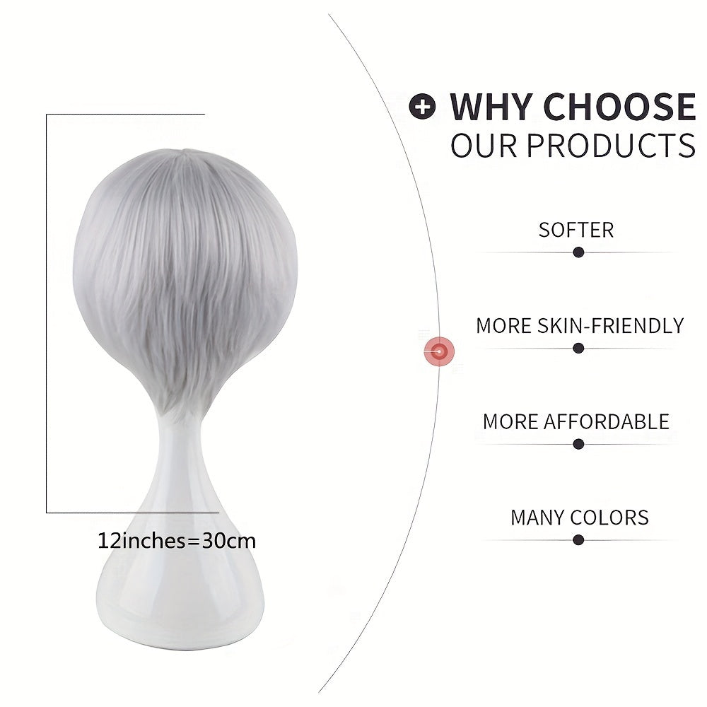 Men's 12inch Anime Costume Wig Roleplay Chemical Fiber Wig