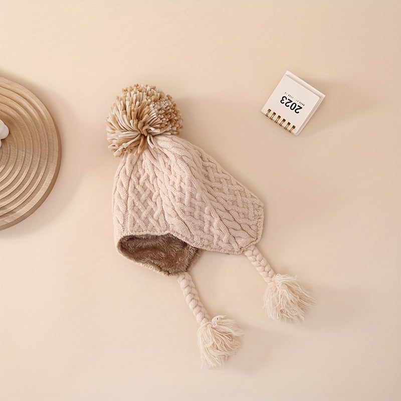 Winter Windproof Baby Beanie Hat for 6-24 Months