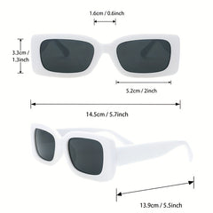 Y2K Rectangle Sunglasses Anti Glare UV400