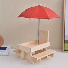 Wooden Squirrel Feeder for Garden Decor Yard Farm