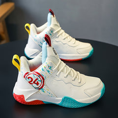 Boy's Basketball Shoes Non Slip Shock Absorption Sneakers