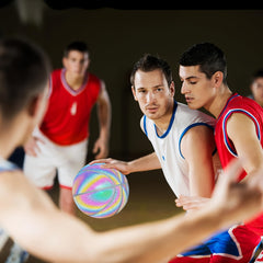 No 7 Reflective PU Basketball for Competition and Training