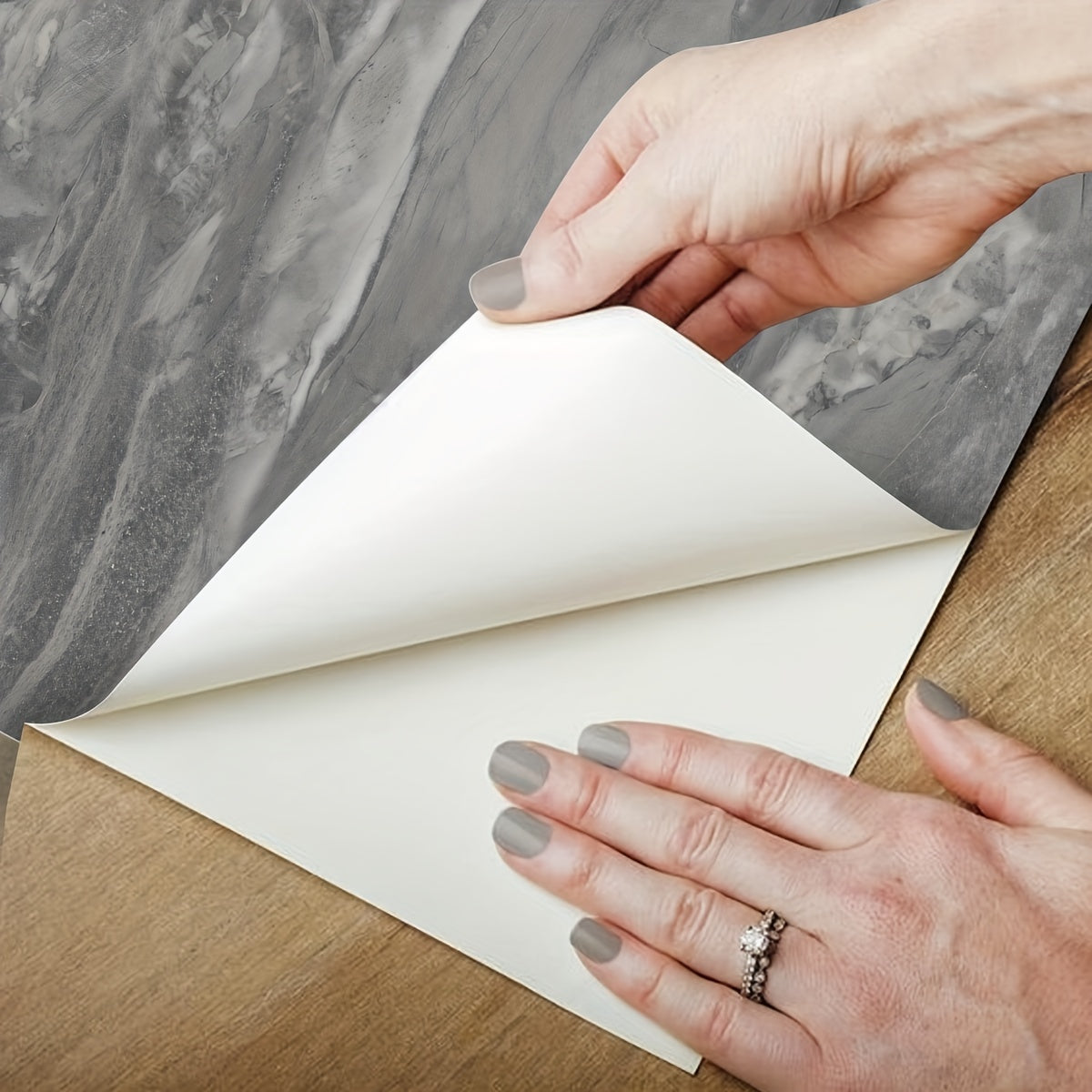 Waterproof Marble Floor Stickers Non-slip Tile Stickers