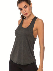 Women's Sports Sleeveless Tank Top Quick Dry Fitness Training Top