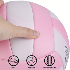 Soft Durable Size 5 Beach Volleyball for Outdoor & Indoor Training