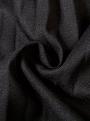 Solid Elastic High Rise Pleated Maxi Skirt
