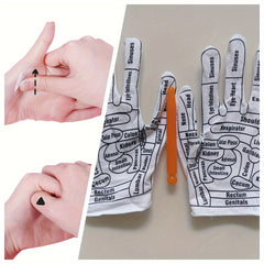 Acupressure Reflexology Gloves Hand Spa Tool Women Men