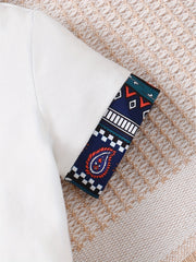Baby Boys Striped Ethnic Contrast Shirt Shorts Set