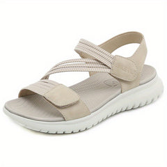 Women's Comfy Flat Sports Sandals Hook & Loop Strap Casual Outdoor Sandals