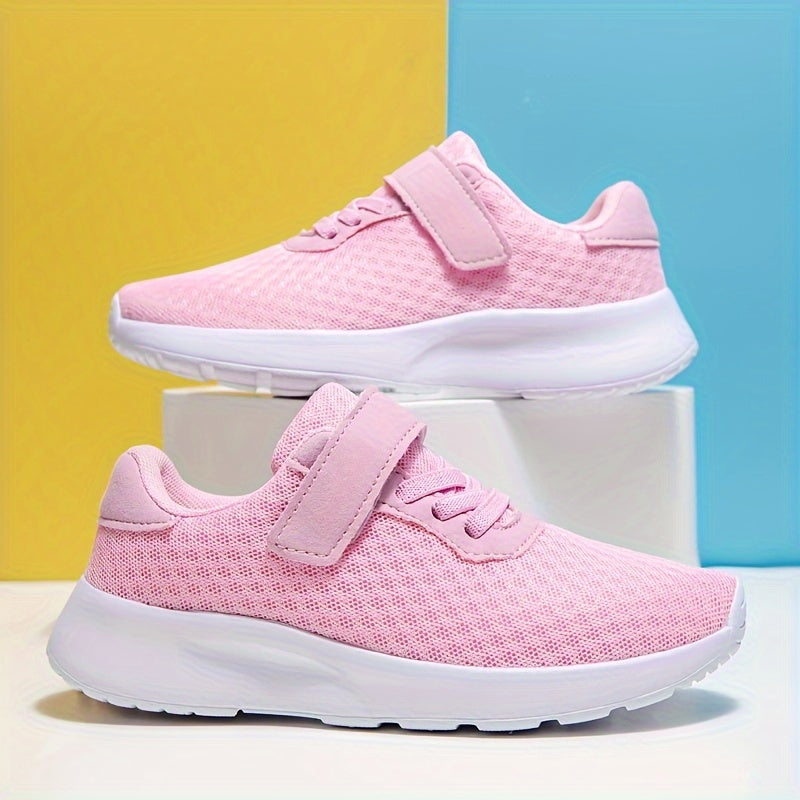 Girl's Woven Breathable Sneakers Soft Sole Shoes