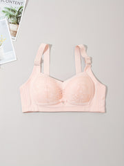 Lace Wireless Push Up Bra - Comfy & Breathable