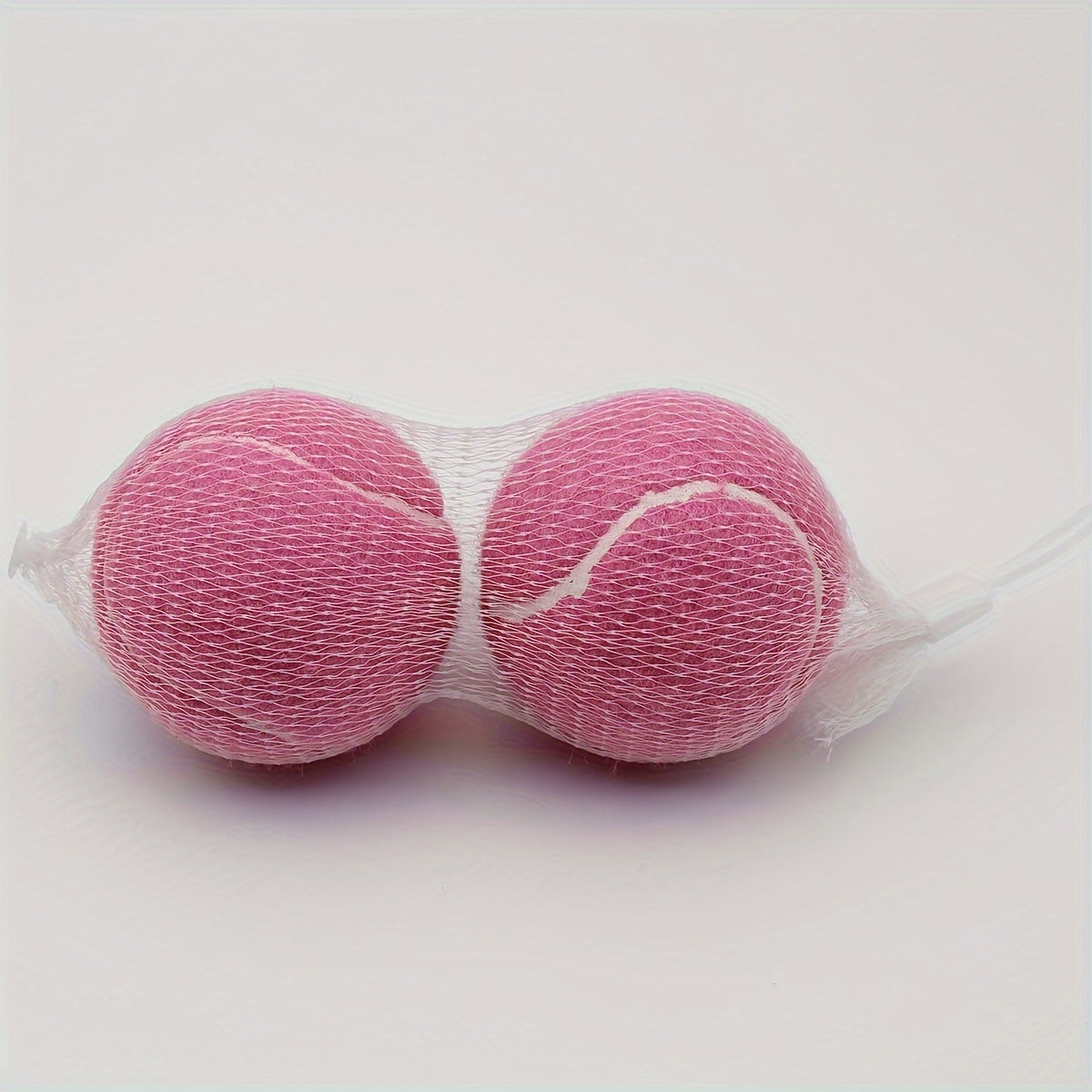 2pcs High Elastic Rubber Tennis Balls Mesh Bags Outdoor Sports Games