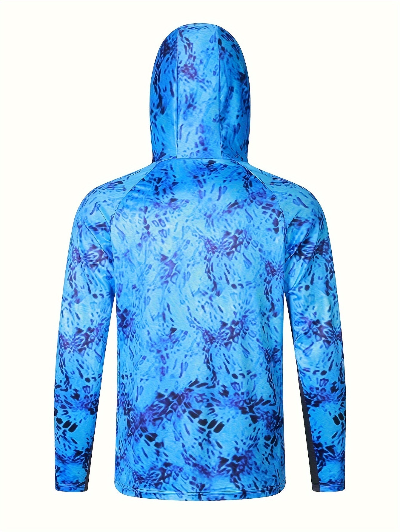 Men's UPF 50 Sun Protection Hoodie With Mask Long Sleeve Quick Dry Tops