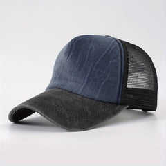 Distressed Mesh Trucker Hat Unisex Baseball Cap for Women