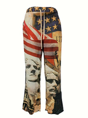 Tie Dye Drawstring Sweatpants Straight Leg Casual Pants for Men