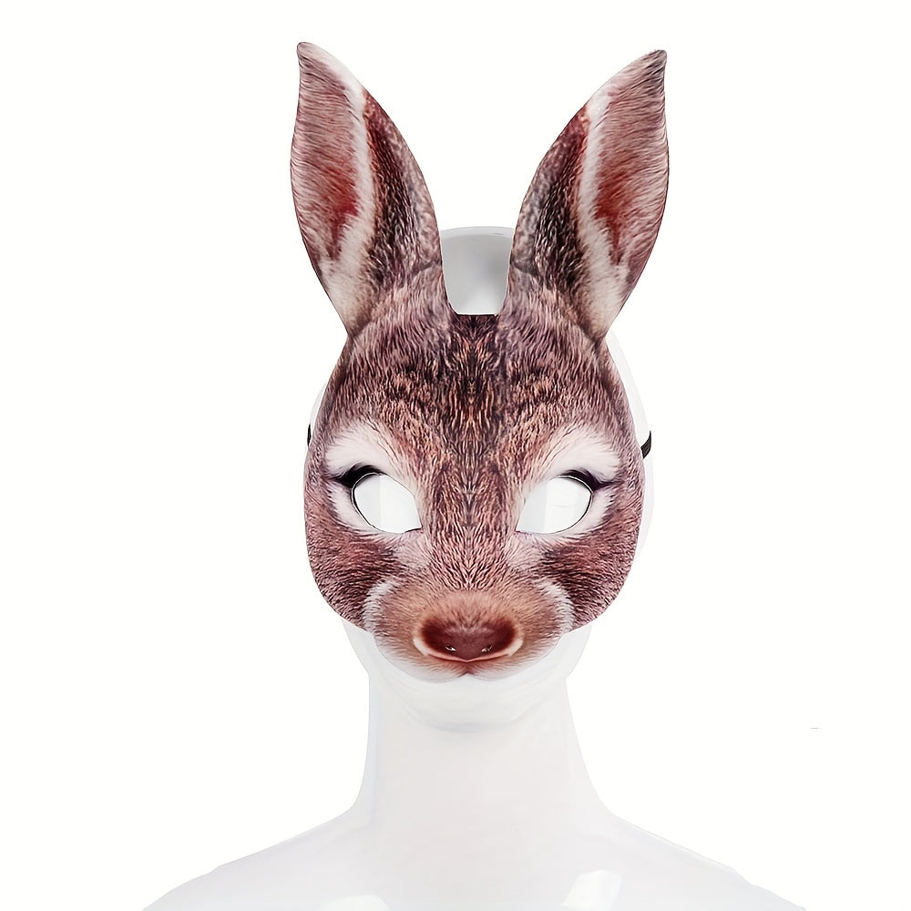 Girls Halloween Rabbit Mask for Carnival Party Makeup Dance