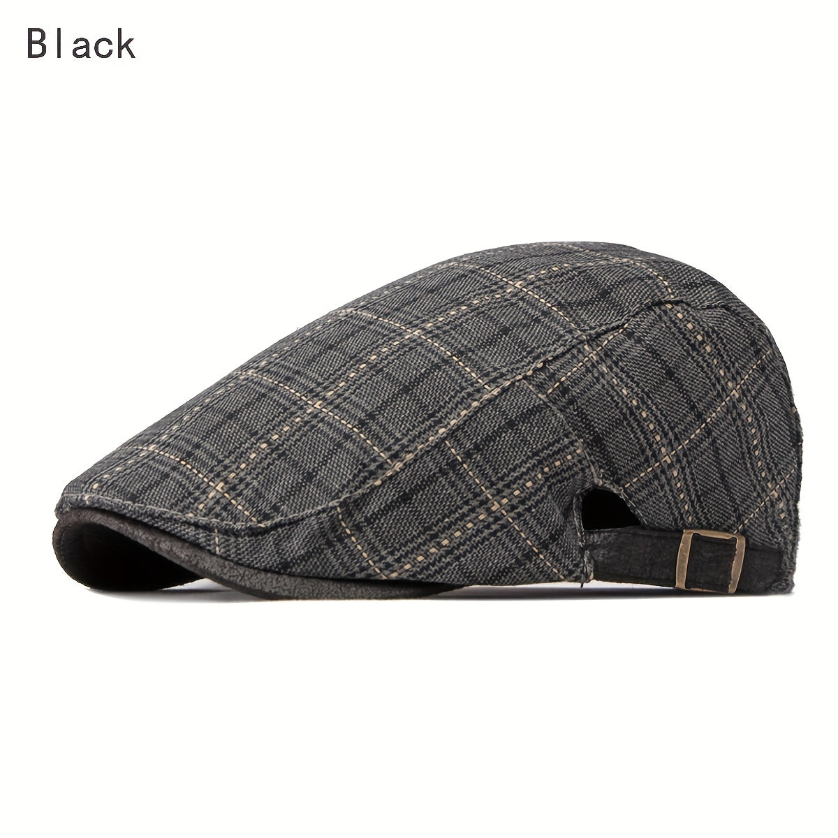 Plaid Beret Artist Caps Casual Hat