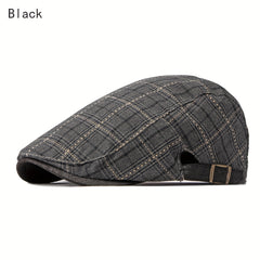 Plaid Beret Artist Caps Casual Hat