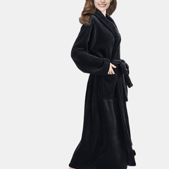 Cozy Flannel Long Robe Women's Sleepwear