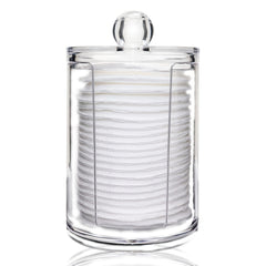 Makeup Pads Storage Rack Acrylic Holder Container with Lid