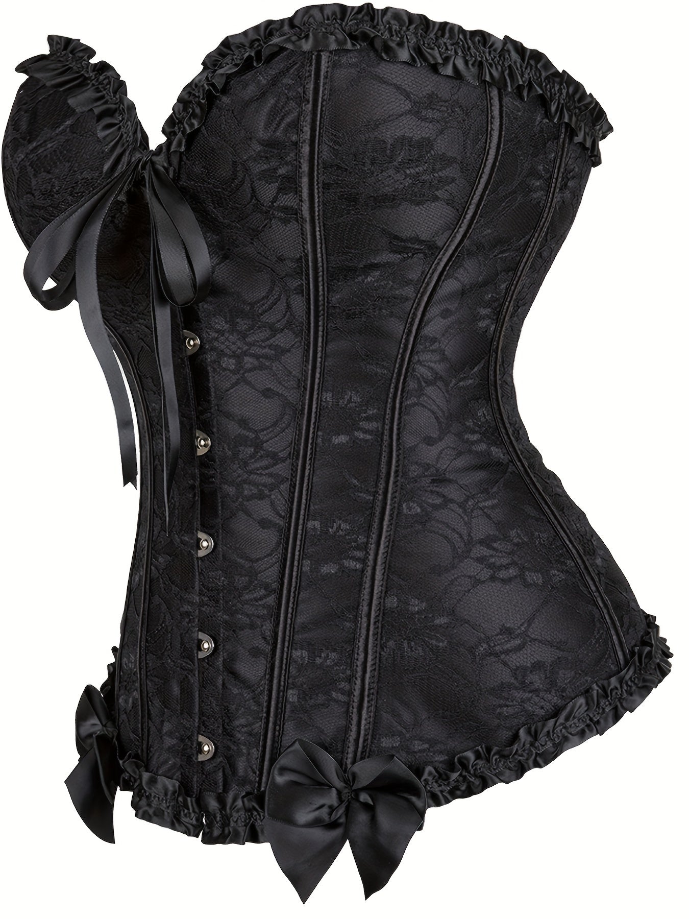 Strapless Corset Bustier Lace Up Body Shaper Women's Lingerie