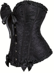 Strapless Corset Bustier Lace Up Body Shaper Women's Lingerie