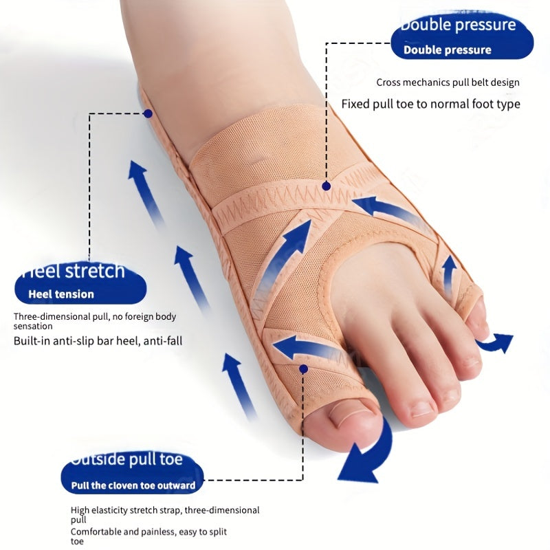 Toe Correction Socks Overlapping Separator Breathable Shoes Wear