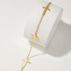 Vintage Style Cross Chain Bracelet Hand Jewelry Party Favors