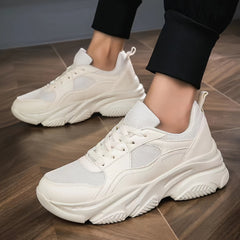 Men's Chunky Lace Up Soft Sole Sneakers