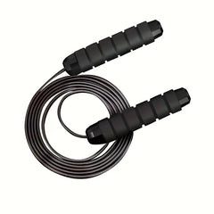 Adjustable Steel Skipping Rope With Foam Handles For Home Workouts