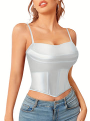 Satin Cami Corset Bustier Body Shaper