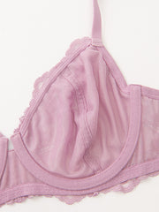 Sexy Face Lace Push Up Bra Soft Breathable Underwear