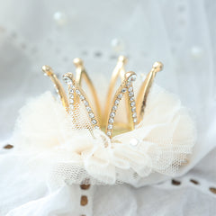 Kids Mesh Head Flower Crown Hair Clip Hair Accessories