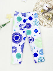 Toddler Girls' Cartoon Print Soft Slim Leggings Outwear
