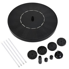 Solar Fountain Pump 6 Nozzles for Bird Bath Ponds Garden Swimming Pool Fish Tank