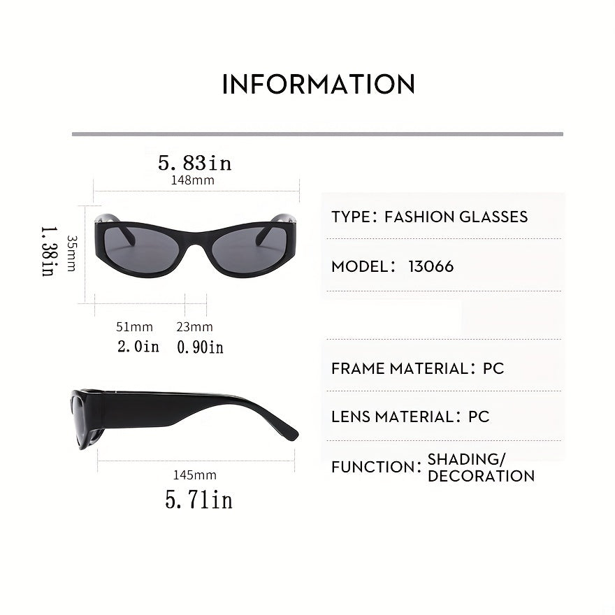 Oval Sunglasses Unisex Anti Glare UV400