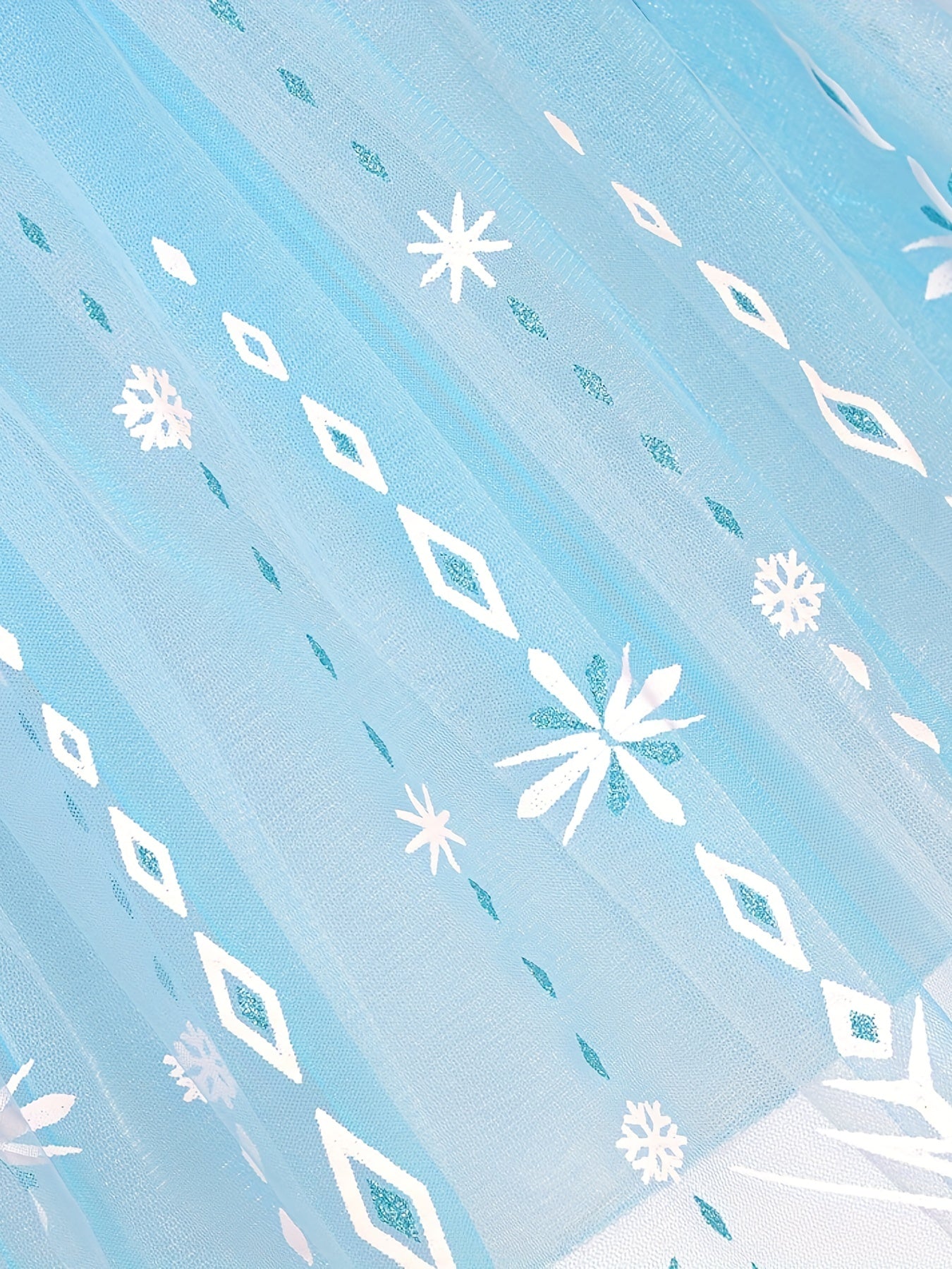 Girls Sequin Snowflake Princess Dress Set