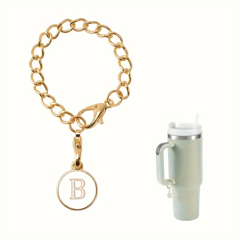 Letter Round Pendant For Cup Handle Cup Decoration Accessories
