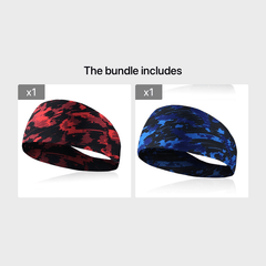 Camouflage Sports Headband Running Gym Yoga Hair Band