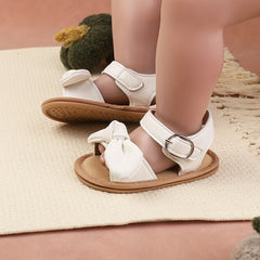 Baby Girls Bowknot Open Toe Sandals Lightweight Walking Shoes