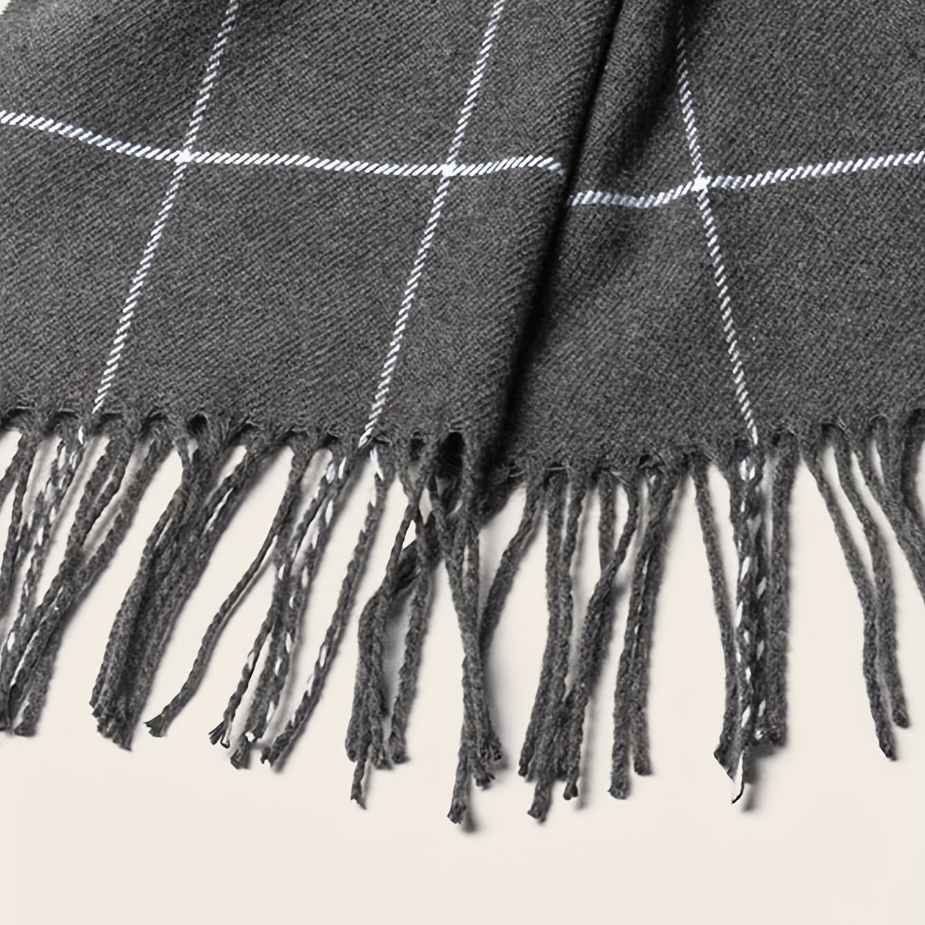 1pc Scarves Braid Warm Scarf Men's Scarf Large Neckerchief