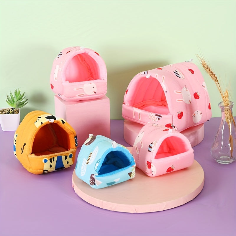 Small Animal Cozy Bed Cave for Guinea Pig Hamster Rabbit Hedgehog
