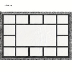 101x152 Sublimation Throw Blanket Heat Press 9 15 20 Grids - Blank