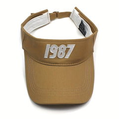 Men's Sunscreen Visor Hat With Letter 5046 Embroidery