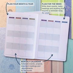 Agenda Daily Planner & Calendar - Achieve Your Goals & Live Healthier Life