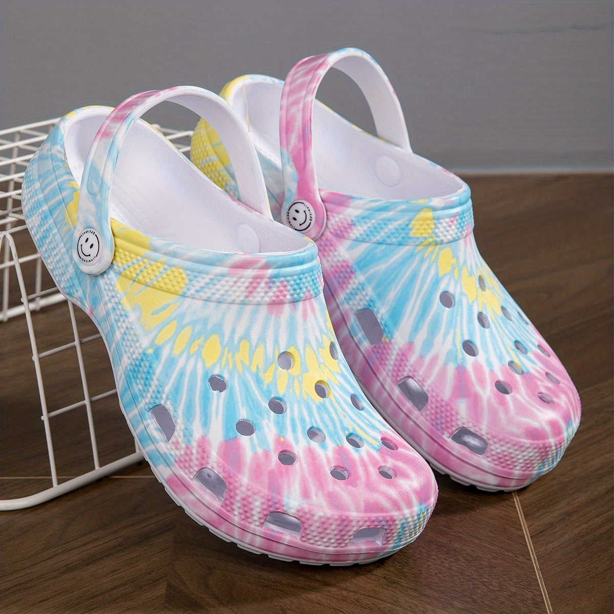 Women's Tie Dye Chunky Clogs Platform Shoes