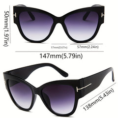Cat Eye Sunglasses Gradient Lens Glasses UV400