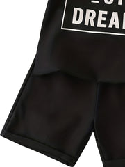 2pcs Boys Dream T-shirt & Shorts Summer Clothes Sets