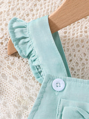 Baby Girls Square Neck Bow Cami Dress