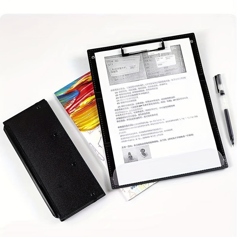 Three fold Clipboard Medical Half fold Board Folder Writing Board PP Material